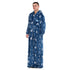 Snuggs Wearable Blanket Monk Blue Christmas Tree